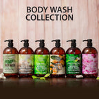 Dead Sea Collection Tea Tree Body Wash for Women and Men - with Pure Dead Sea Minerals and Tea Tree Oil - Cleanses and Moisturizes Skin - Pack of 2 (67.6 fl. oz)