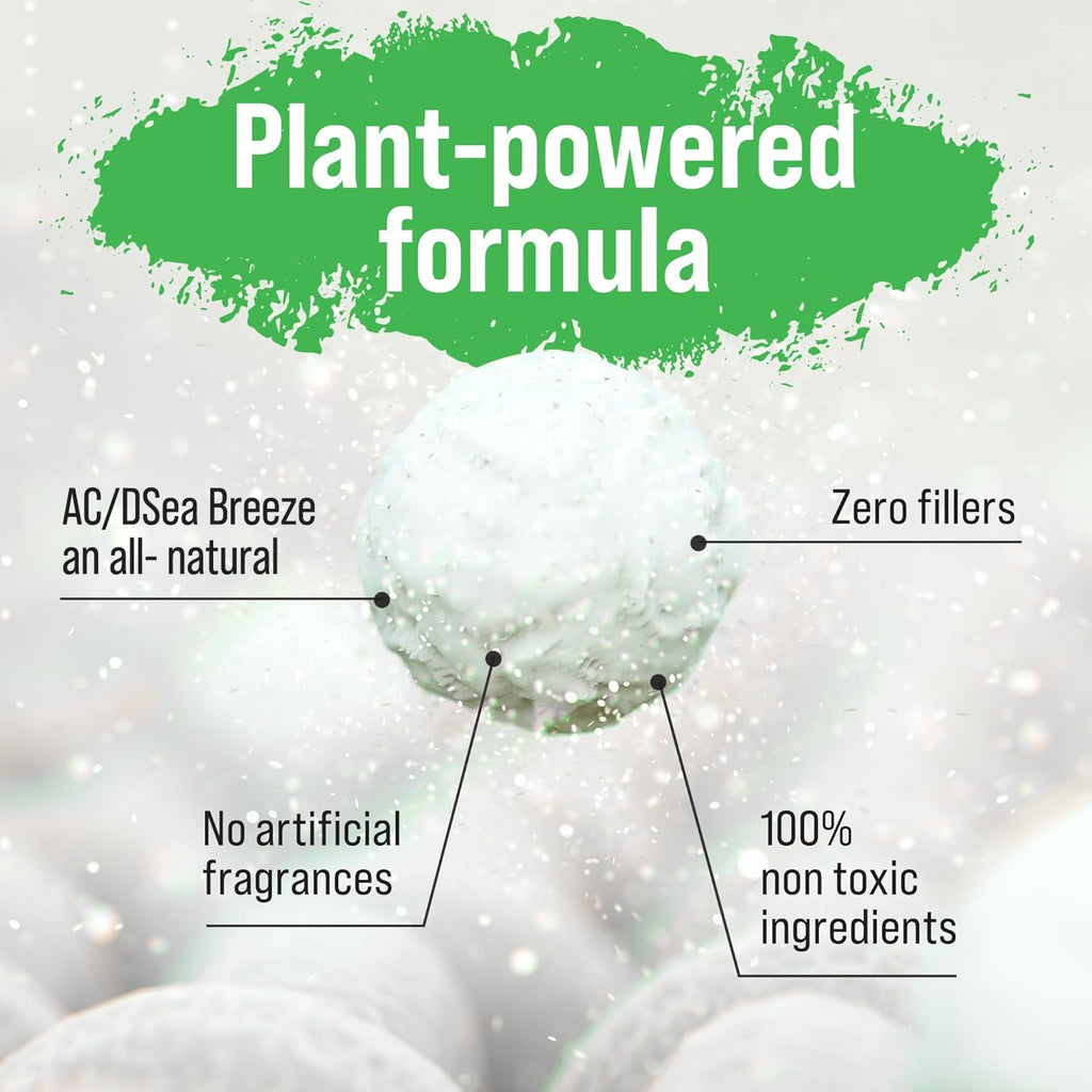 Rockin' Green Laundry Detergent, Plant based, All Natural Laundry Detergent Powder, Vegan and Biodegradable Odor Fighter, Safe for Sensitive Skin (Active Wear 90 Loads - AC/DSea Breeze)