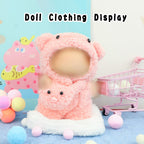 HiOKOU Clothes for labubu 17cm Accessories Suit Cute Clothes for Doll Dress up Animal Style Outfits (NO Doll) (Pig)