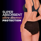 Always Discreet Boutique Incontinence and Postpartum Underwear for Women, Maximum Protection, Extra Large, Rosy, 16 Count
