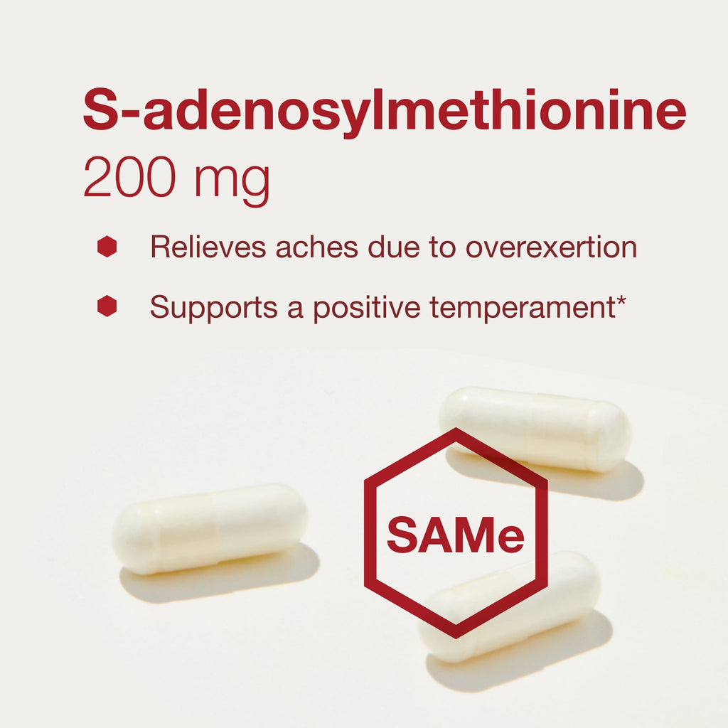 PROTOCOL FOR LIFE BALANCE SAM-e 200mg - Brain Support and Joint Supplement - 60 Veg Caps