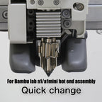 Sahvaim Hotend Heating Assembly Up to 390℃ for Bambu Lab A1/A1 Mini 3D Printer Hotend Heating Component Mounting Accessories,Contains Thermistor, Ceramic Heater, Base,Clip,Quick-Change Kit