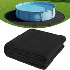 Winnergo 15 FT Round Pool Liner Pad for Above Ground Pools, Durable Pool Mat with Geotextile Material for Pool Bottom Strong Eco-Friendly Padding Under Pool Pad Protection,Prevents Punctures,Black