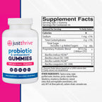 Just Thrive Probiotic Gummies - Kids, Men, and Womens Probiotic - for Digestive and Overall Health, 90 Count