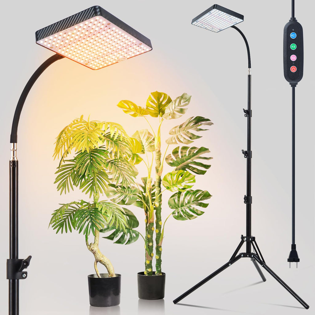 FECiDA Grow Light with Tripod Stand, Standing Grow Lights for Indoor Plants