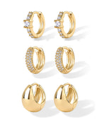 PAVOI Sterling Huggie Earrings for Women, 925 Silver, Yellow Gold