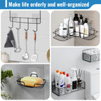 EILKBLA 15 Pack Shower Caddy Adhesive Replacement - Strong No Drilling