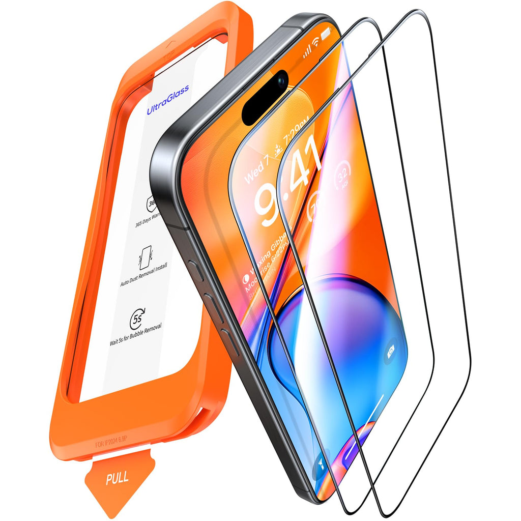 UltraGlass TOP 9H+ Armor for iPhone 17 Pro Max Screen Protector, 2 Pack
