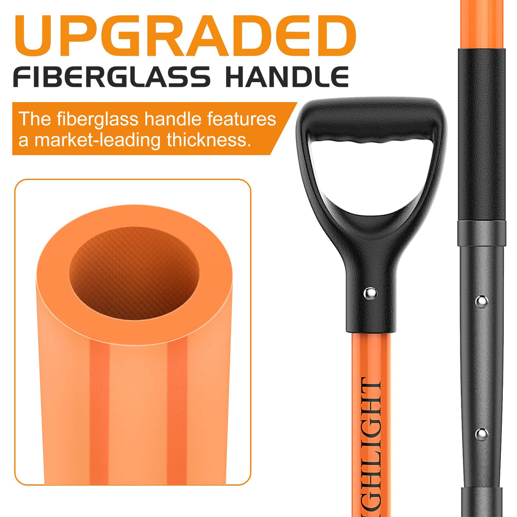 HIGHLIGHT Pitch Fork Pitchfork,10-Tine Wide 45Inch Fiberglass Manure Fork