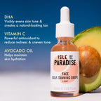 Isle of Paradise Self Tanning Face & Body Drops- Light, Self Tanner Drops for a Natural Bronze, Long-lasting Tan, Cruelty Free, Fragrance Free & Dermatologist-Approved, 1.01 fl. oz