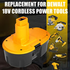 4 Packs 4500mAh 18V DC9096 DC9098 Replacement for Dewalt 18V Battery, Compatible with Dewalt 18 Volt battery DC9099 DW9095 DW9099 DE9038 DE9039 DE9095 DW9095 DW9096 DW9098 DE9503 DC9182 (Yellow)