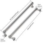 khtumeware 3 Pack Appliance Pull 18 Inch Hole Center Solid Brushed Satin Nickel Cabinet Pulls Heavy Duty Vintage Cabinet Handles for cabinets Dressers Kitchens Handles Bathroom cabinets