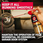 3-IN-ONE Professional Garage Door Lubricant with Smart Straw Sprays 2 Ways, 11 OZ Twin Pack, 100584, Clear