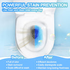 KIISIISO Toilet Bowl Cleaners-6 Pack, Automatic Toilet Tank Cleaner Tablets in Bottles, Long-Lasting Powerful Cleaning, Prevents Bathroom Stain & Odors Build Up, Septic Safe, Blue Water