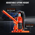 VEVOR Hydraulic Jack, 2.5 Ton Toe Lift, 5 Ton Top Lift, 0.8-5.3 in Toe Height, 8.9-13.4 in Top Height, Air Hydraulic Claw Jack for Machinery, Industry