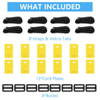 VINGLI Pool Cover Reel Set Solar Pool Cover Reel for Inground Swimming Pool, Aluminum Solar Swimming Inground Cover Blanket Reel (Upgrade) (Straps)