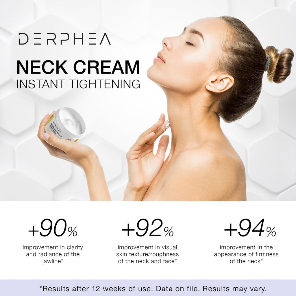 DERPHEA Neck Tightening Cream, Neck Cream, Face Firming Cream For Tightening & Firming Skin, Fine lines, Loose & Sagging On Neck, Decollete Or Other Skin Areas (Package may different)