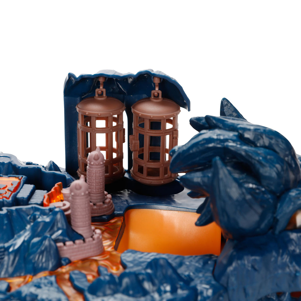 The Super Mario Bowser Island Castle Playset with 2.5” Bowser Action Figure & Interactive Pieces
