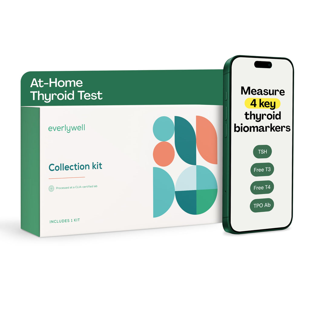 Everlywell At-Home Thyroid Test Collection Kit for Women and Men, Get Accurate Results at Home from a CLIA-Certified Lab Within Days, for Ages 18 Plus