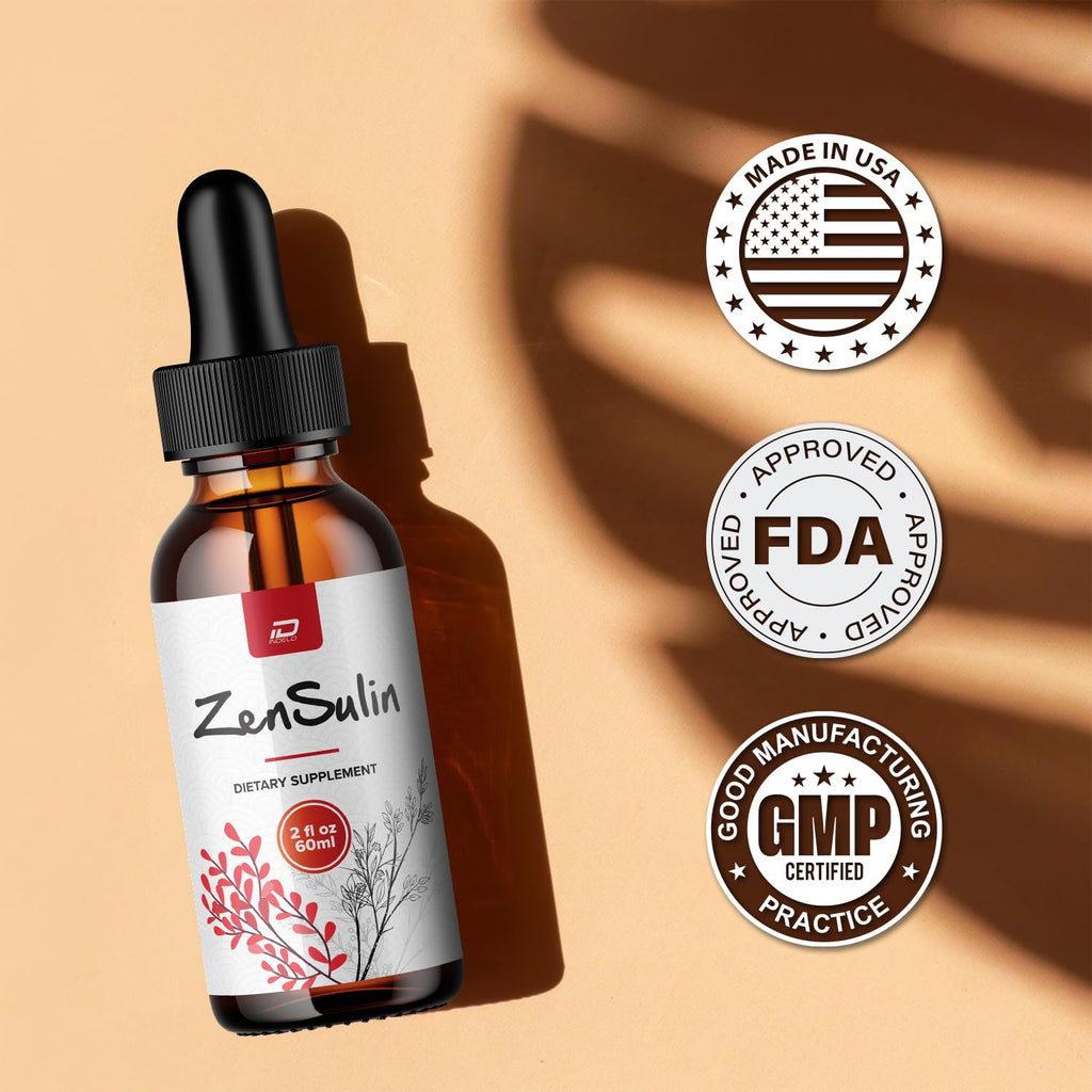 Indelo ZenSulin Liquid Drops – Zen Sulin Natural Liquid Dietary Natural Blend Supplement (2 Pack – 2 Month Supply)