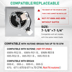 【Upgraded】 696N-R02 B Unit 70CFM Fan with Grille Compatible with Broan-Nutone 688-K 688-J 688-H 688-G 695N-R02 B, 696N-R01 B, 695N-R02 B,3.0 Sones