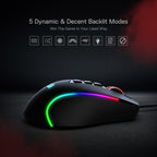 Redragon M612 Wired RGB Optical Gaming Mouse 8000 DPI Remapping Keys