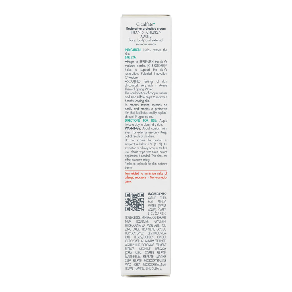 Avène Cicalfate+ Restorative Protective Cream, Face Moisturizer, face cream for sensitive skin, helps restore skin barrier, restorative cream, safe for infants, children and adults, 1.3 Fl Oz