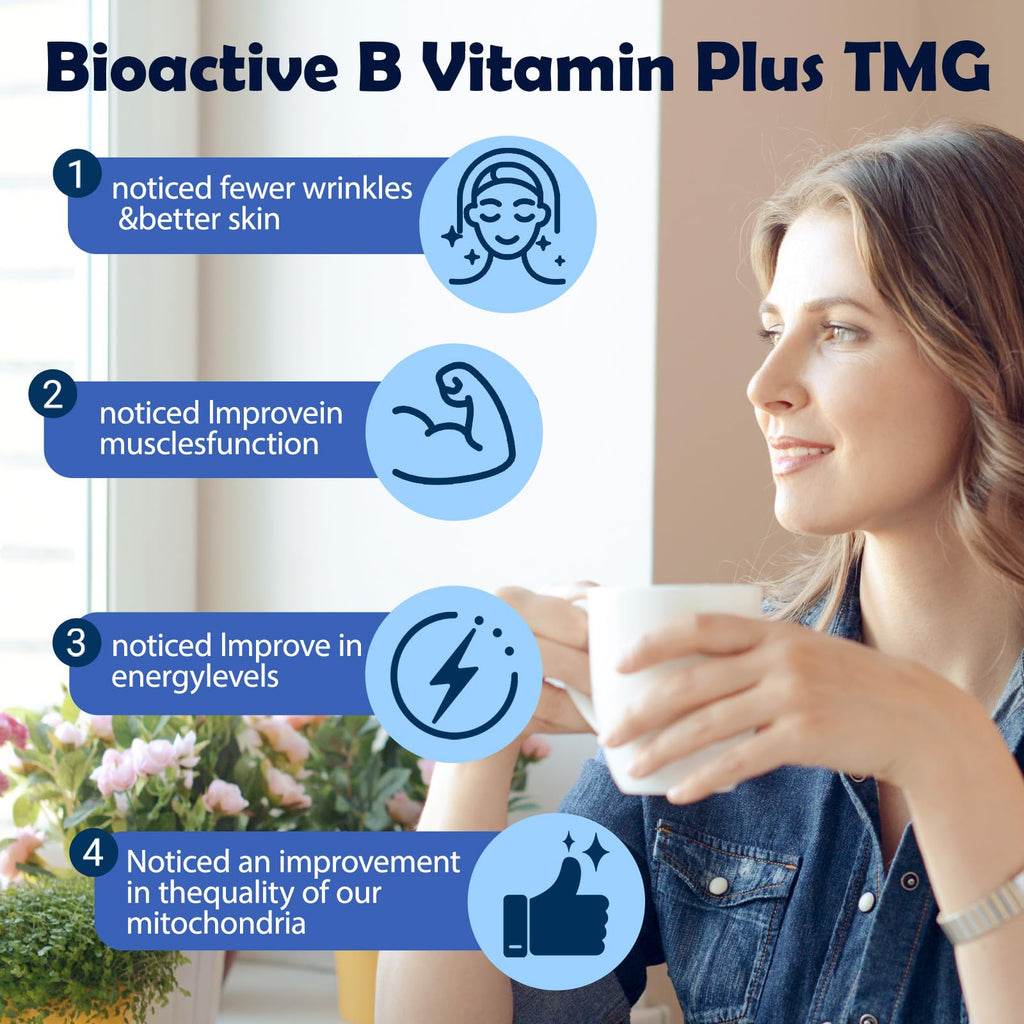 2 Packs Methylated B Complex Vitamins w. L-5-MTHF Folate, Vitamins B2 B6 & B12 for Men & Women, Complete 9-in-1 Methyl B Supplement for Energy Support, Mood & Nerve Health Vegan Gluten Free