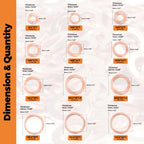 325 PCS Crush Copper Washers Assortment Kit; 10 Size Flat Sealing Copper Washers (M5-M14) for Electronic, Automotive, Motorcycles, Marine and Mechanical Use