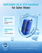 AQUA CREST CF08A Faucet Filter, Compatible with All PUR® Plus Water Filter Replacement for PUR® Plus RF9999® Faucet Water Filter, NSF 42 Certified, 9-Month, 1200-Gallon, 4 Pack