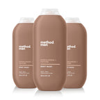 Method Men, Sandalwood + Vetiver Body Wash, 18oz (Pack of 3)