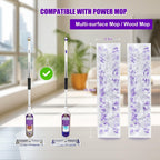 60 Pack Disposable Power Mop Pad Refills , Compatible with Swiffer Power Mop Refills, Thickened Multi-Surface Replacements for Swiffer Wet Pads Refill on All Finished Floors.