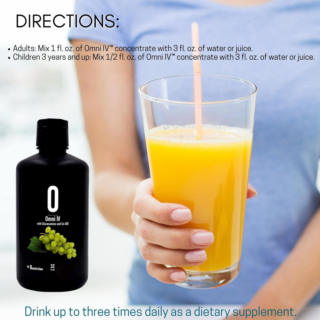 Omnitrition Bundle of 2 Products - the "AM and PM Bundle" Includes Omni IV Liquid Vitamin with Glucosamine and OmniTrim Nite Lite