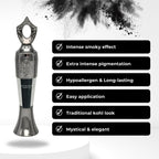 Sheida Kohl Powder Eyeliner – Intense Pigment Kajal for Alluring Eyes, Long-Lasting, Smudge-Proof Wear, Silky Traditional Finish, Multi-Color Shades Available (Black)