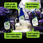 Vapor Fresh Sports Cleaner and Deodorizer - For Boxing Gloves, Sports Pads, Helmets, Gym Bags, Gym Equipment and More - Naturally Powered By Plants, 16 Fl Oz (3-Pack)