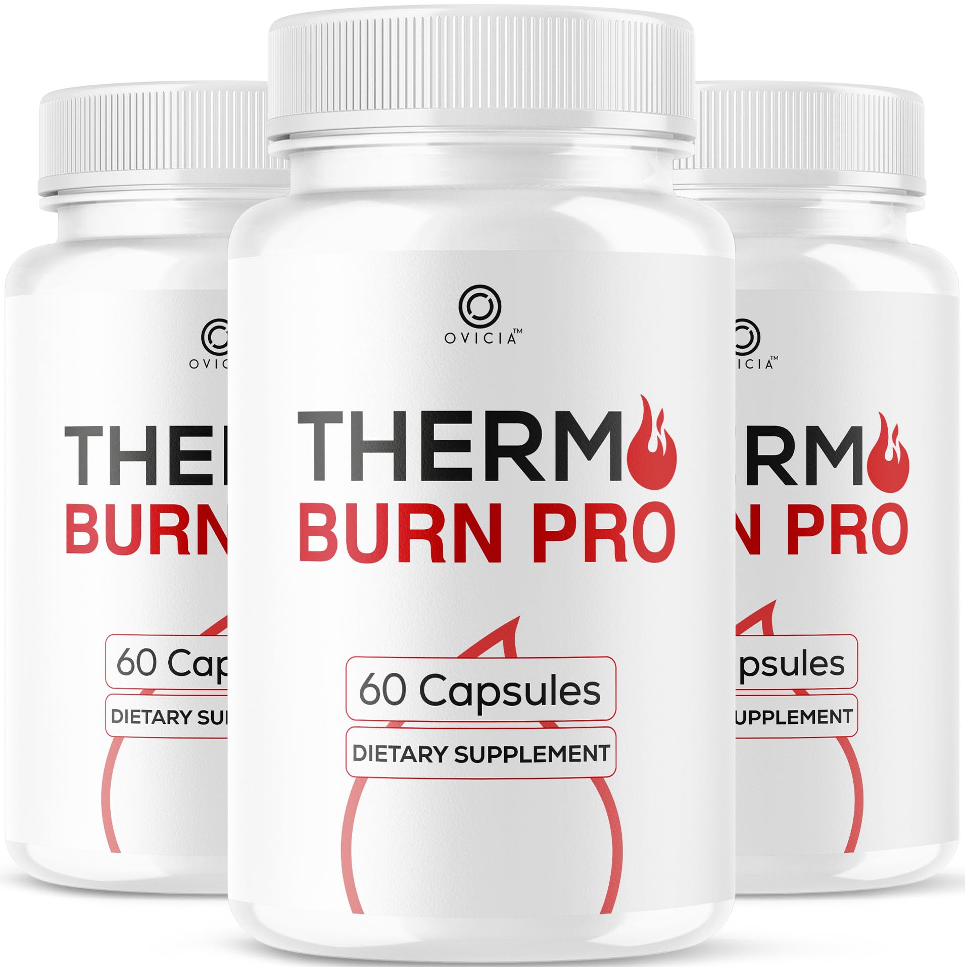 (3 Pack) Thermo Burn Pro Capsules - Official Thermoburn Pro Pills Advanced Support For Maximum Strength With Natural Ingredients Vitamins ThermoburnPro For Health & Wellness, 180 Capsules For 3 Months