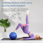 APEXUP Yoga Ball Exercise Ball, Heavy Duty Pilates Ball for Fitness, Balance, Core Workout, Physical Therapy (XXS (9") 23cm, Indigo)