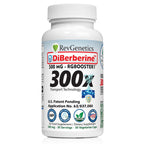 REVGENETICS Berberine Supplement 500mg, Dihydroberberine DHB Enteric Coated Capsules, Healthy Metabolism & AMPK Support, 6.7X Absorption, 1 Daily, Made in USA, 30 Ct, DiBerberine 300x
