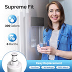 ICEPURE 4396508 Refrigerator Water Filter Replacement for EveryDrop Filter 5, EDR5RXD1, Whirlpool 4392857, NL300, 4396510, 4396509, 4396547, LC400V, 4396510p, WF-NLC240V,PNL240V, 2PACK