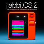 Rabbit r1 AI Voice-Activated Gadget with New and Improved AI Note Taker— No Subscription Fees — Vibe Coding and OpenClaw on Device, Voice Recorder, Unlimited Transcriptions and Meeting Summaries