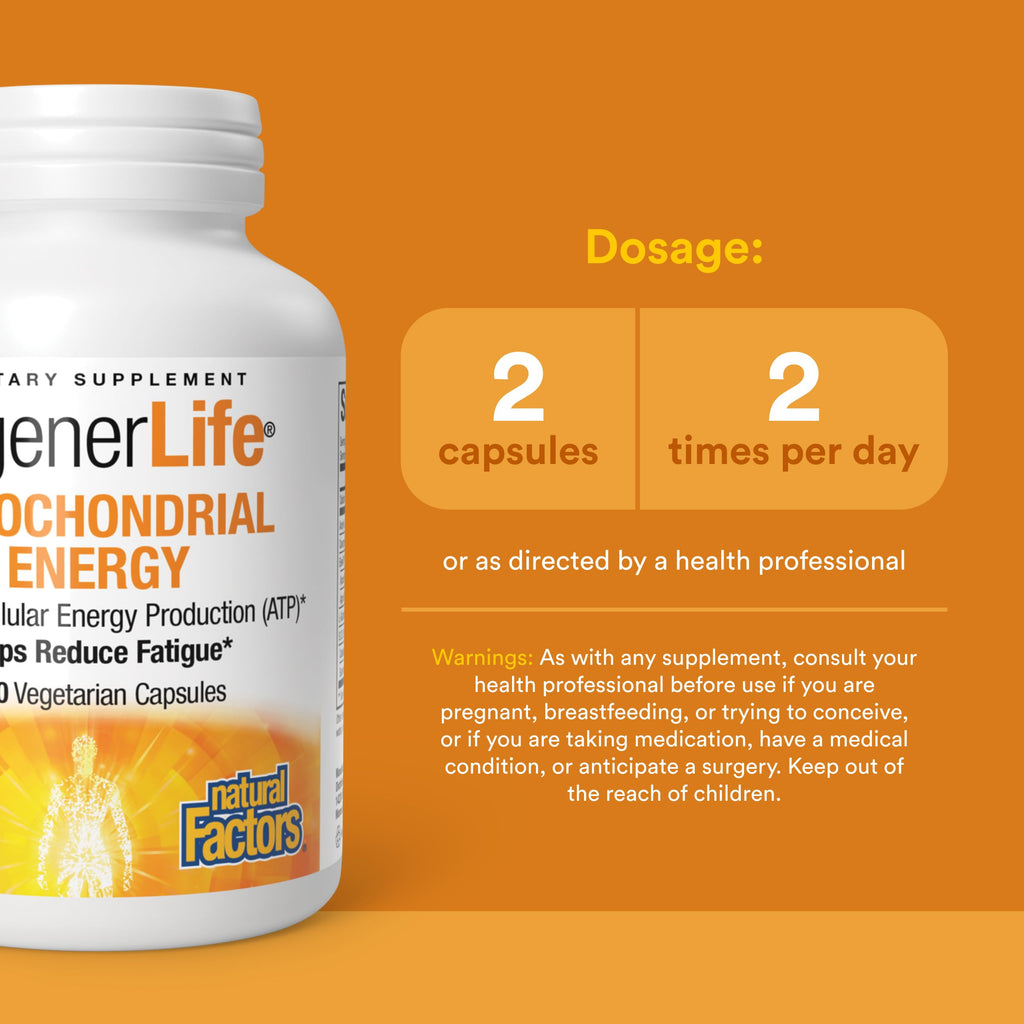 Natural Factors REGENERLIFE, 120 Capsules