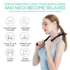 VOYOR Neck Massager Shiatsu Deep Tissue Dual Trigger Point for Pain Relief