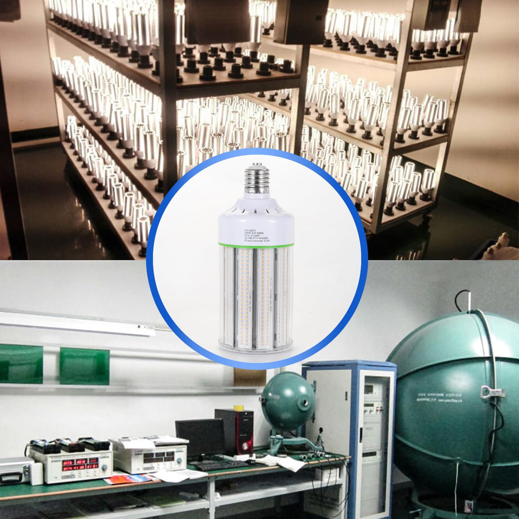 GTAREN 150W LED Corn Cob Light Bulb 2Pack,Equivalent 600W Metal Halide HPS HID CFL,5000K Daylight,E39 Mogul Base LED Retrofit Bulb,for Commercial Industrial Lighting Gyms Workshop Bay Light Fixture