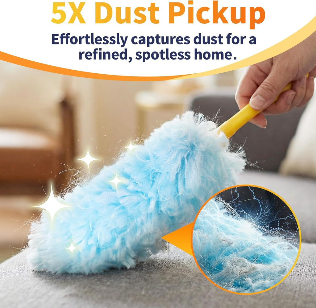 Duster Refills for Swiffer Duster with 3ft Extension Pole & Short Grip 30ct