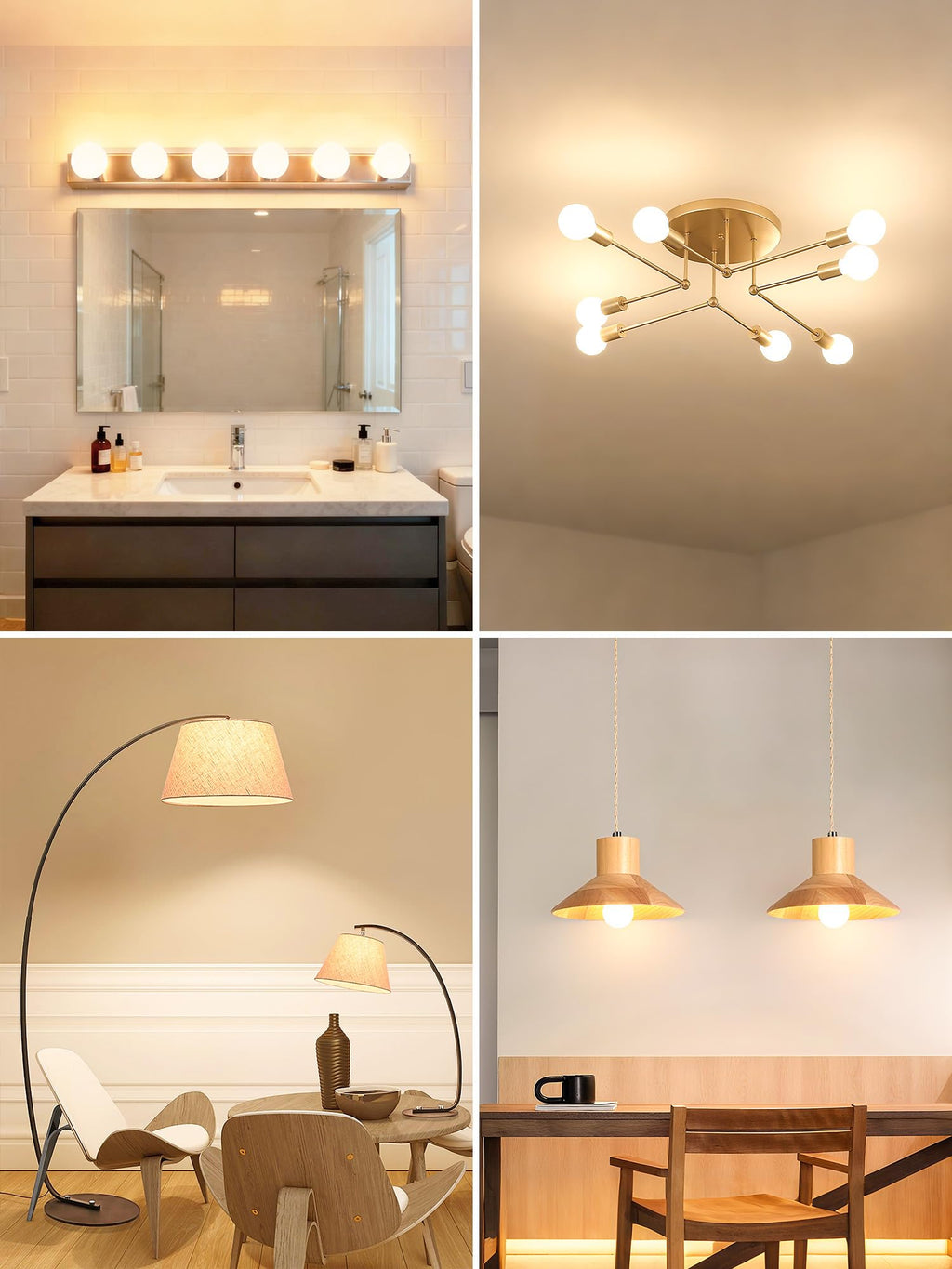 TJOY G25 LED Globe Light Bulbs, Vanity Bulb for Bathroom 40W Equivalent