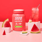 SEEQ Clear Protein Powder - Watermelon Wave - 22 Servings - 22g Clear Whey Protein Isolate - Zero Sugar - 0g Lactose - Allergen Friendly - GLP1 Support - Bone Health - Muscle Post Workout Recovery