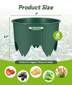 7 inch Planting Grow Rings, 6 PCS Plant Rings for Outdoor Plants, Perfect for Deep Root Watering Veggies Herbs and Flowers