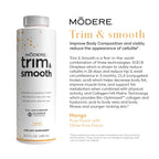 Modere - Trim & Smooth Mango - Supports Cellulite Appearance, Body Composition with CLA, SOD B Dimpless, Collagen/HA Matrix. Bottle - 450 ml