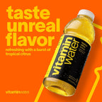 vitaminwater Energy Tropical Citrus, Flavored Water Beverage Bottles, 20 fl oz, 12 Pack