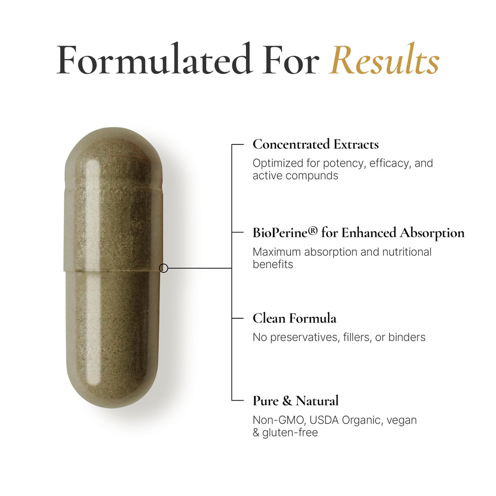 Restore Organic Sea Moss Mineral Complex – Daily Mineral Support with Black Seed Oil, Bladderwrack, Burdock, Ashwagandha, Turmeric, ACV & Shilajit – BioPerine® Enhanced Absorption (60 Capsules)